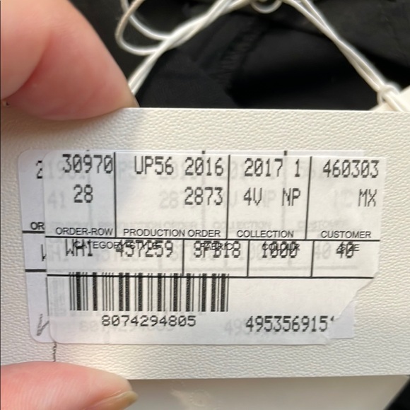 Stella McCartney Black Wool Wide Leg Pants Tuxedo Stripe down sides 40 NWT - Picture 14 of 16